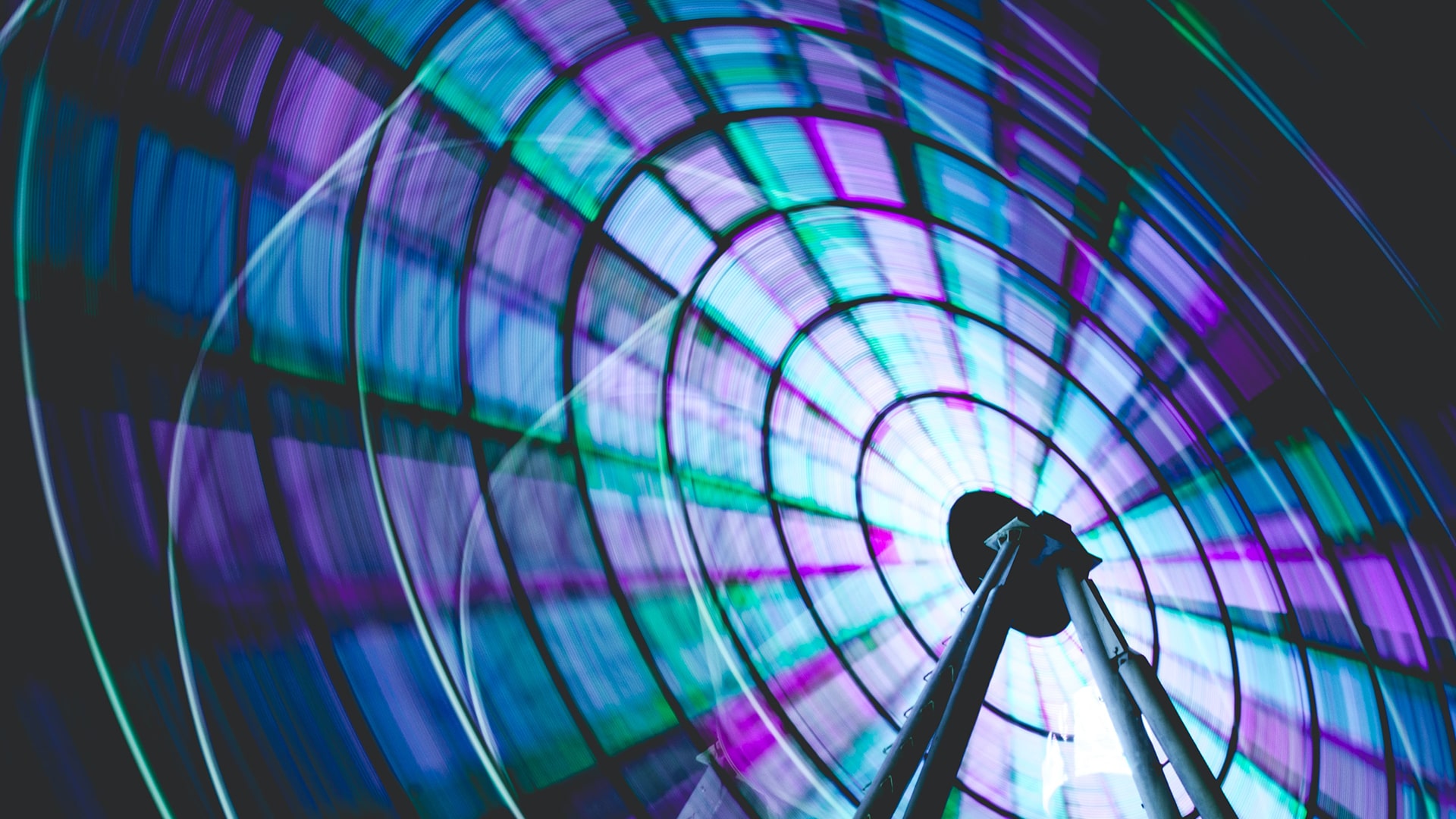 Blue Ferris wheel